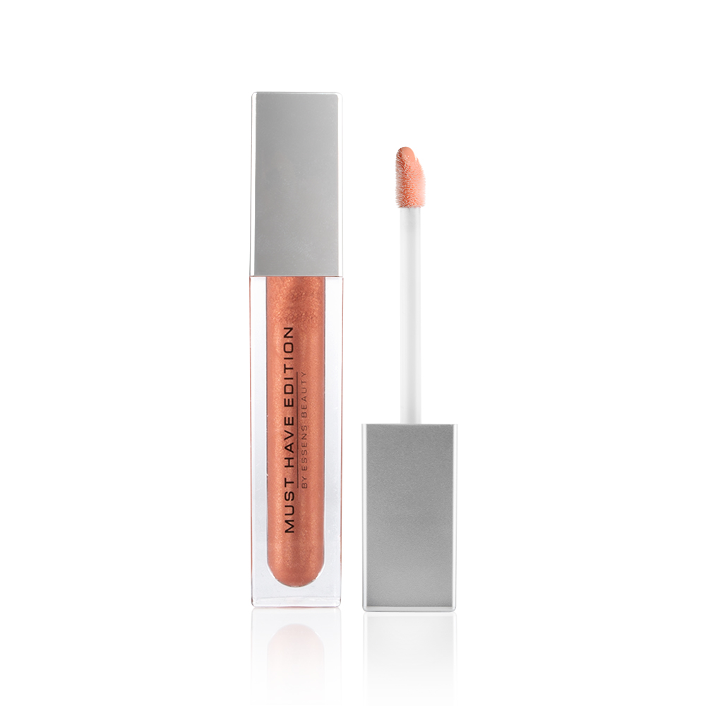 Lip Gloss με Γυαλιστερό Glitter 02 Bronze